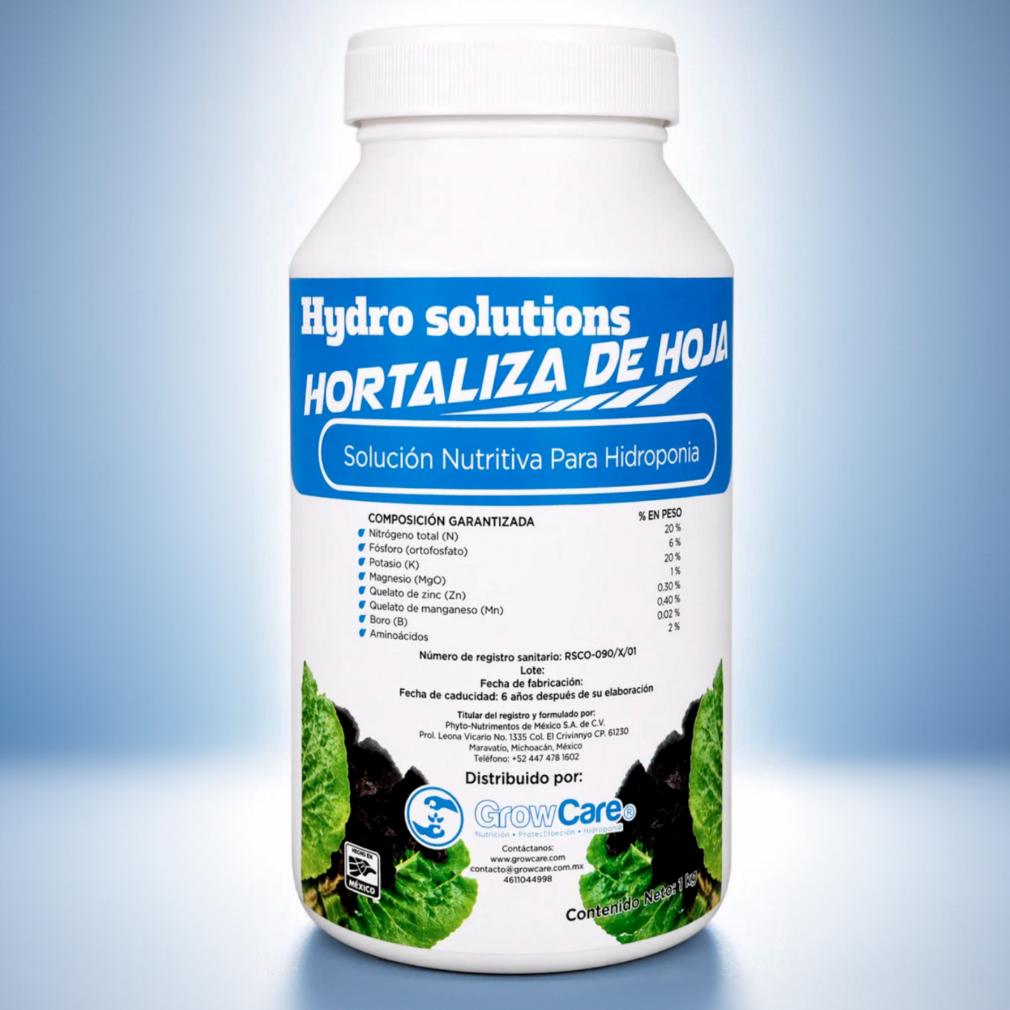 SOLUCION NUTRITIVA HORTALIZA DE HOJA (1 KG)