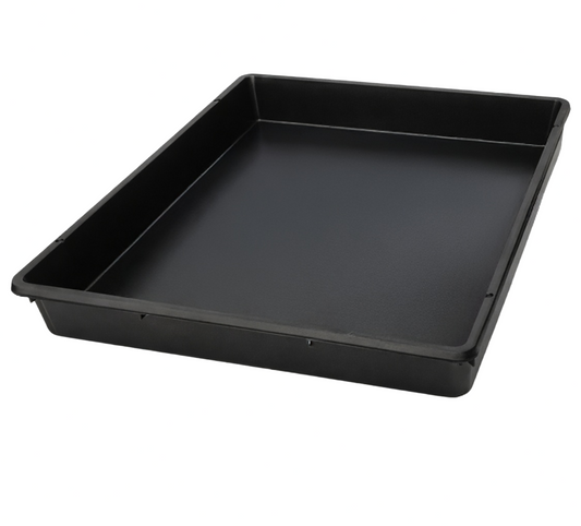 CHAROLA PLASTICA NEGRA CERRADA